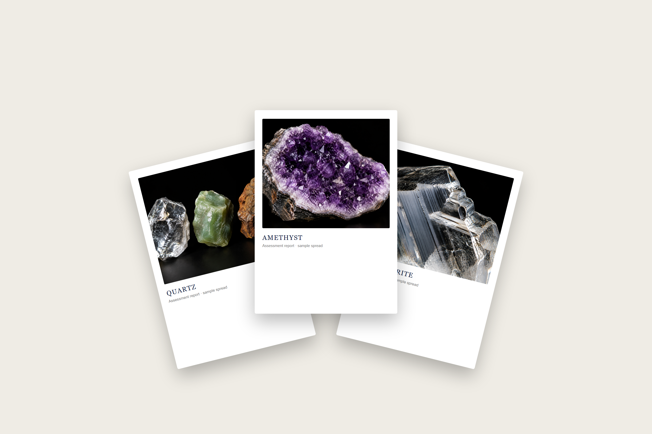 Crystal assessment sample photograph